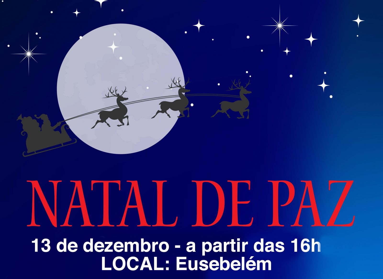 Eusébio realiza o Natal de Paz 2016, no dia 13