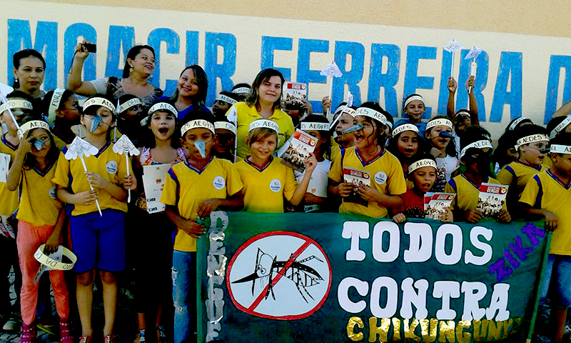 Escolas de Eusébio se engajam  no esforço contra o aedes aegypti