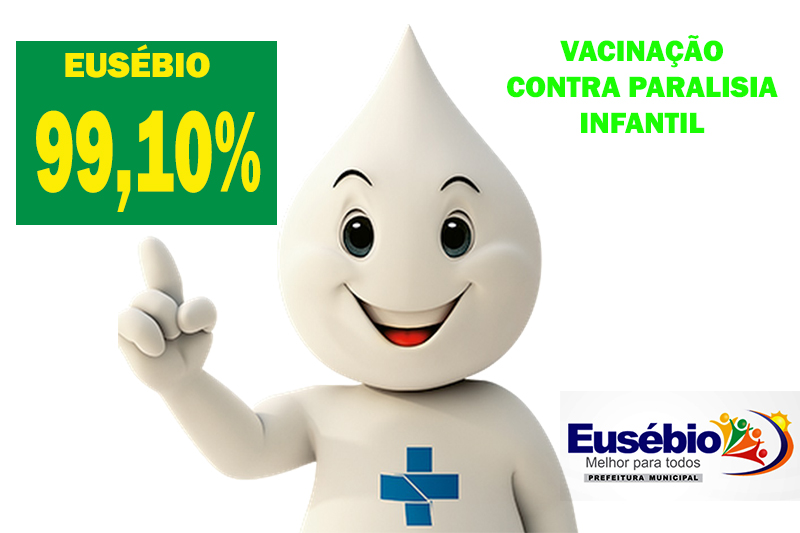 Eusébio bate meta do Ministério da Saúde e imuniza 99% das crianças contra poliomielite