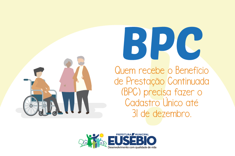Prefeitura convoca beneficiários do BPC a se inscreverem no Cadastro Único