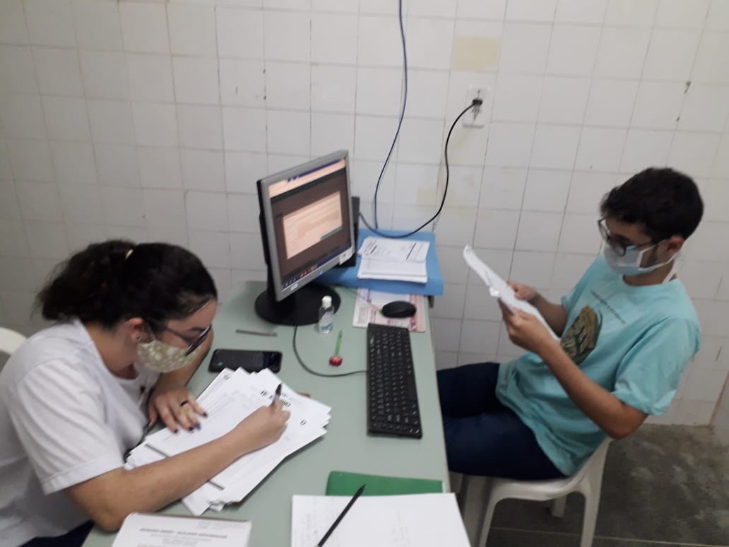 Agentes de Saúde Adolescentes atualizam cadastros de usuários das Unidades de Saúde de Eusébio