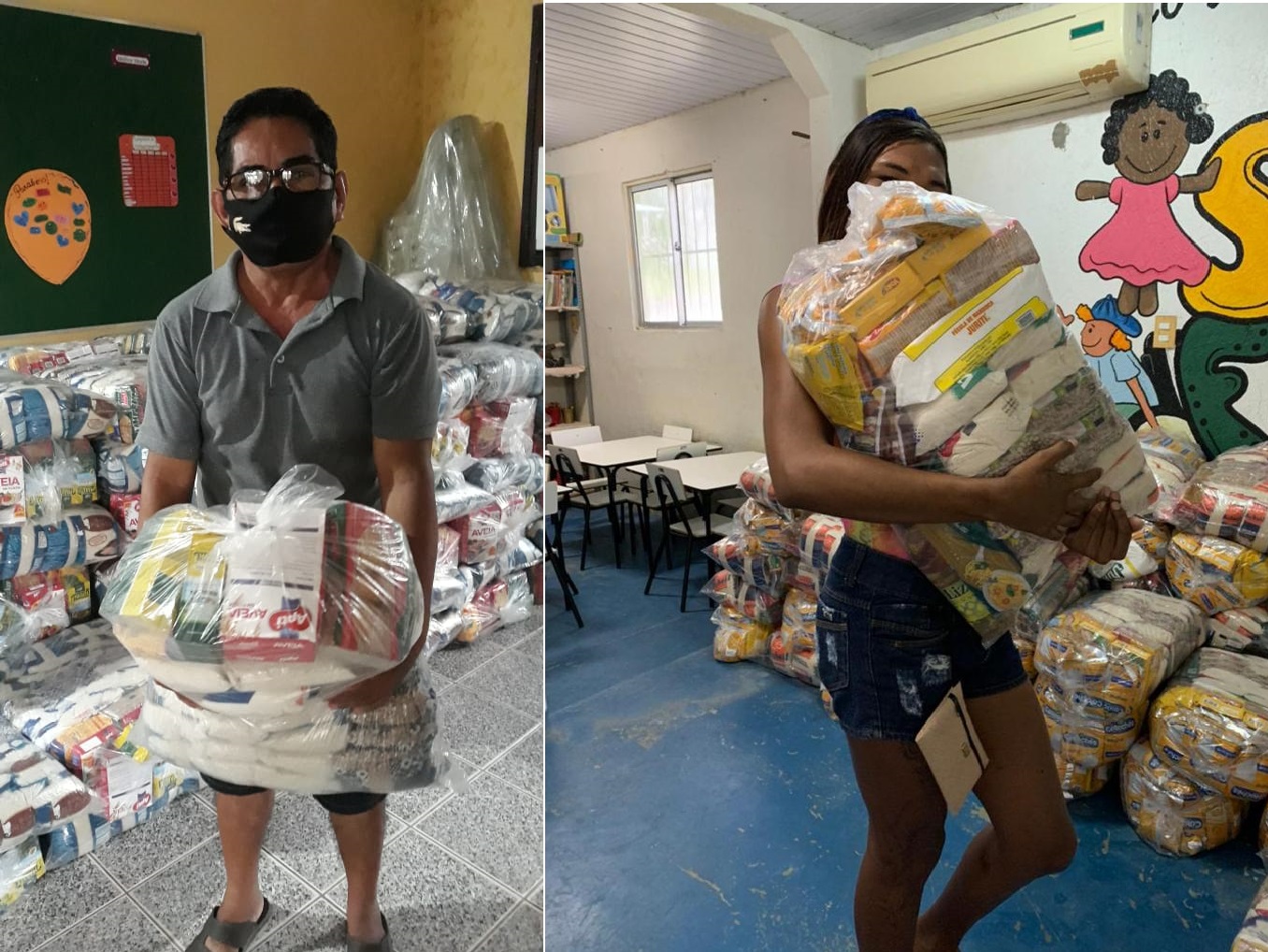 Prefeitura de Eusébio inicia a entrega cestas básicas às famílias do Programa de Complementação Alimentar