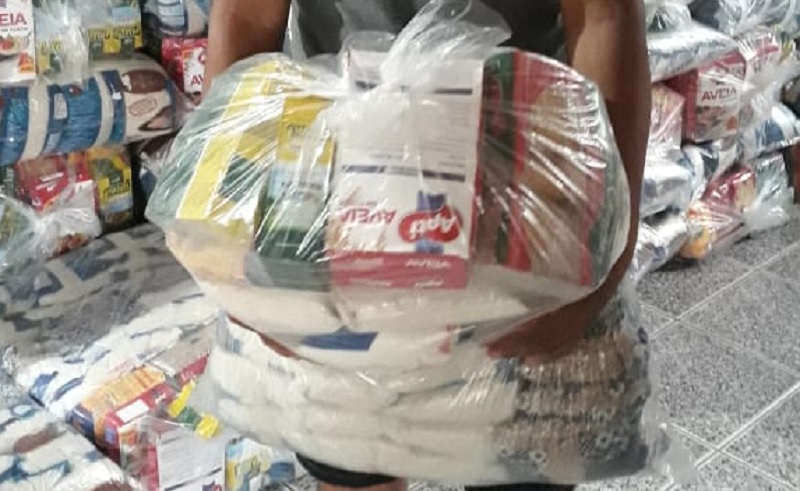 Prefeitura de Eusébio inicia a entrega de cestas básicas de Janeiro