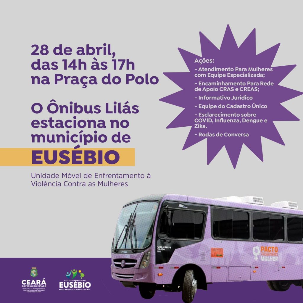 Ônibus Lilás chega em Eusébio para atendimento social