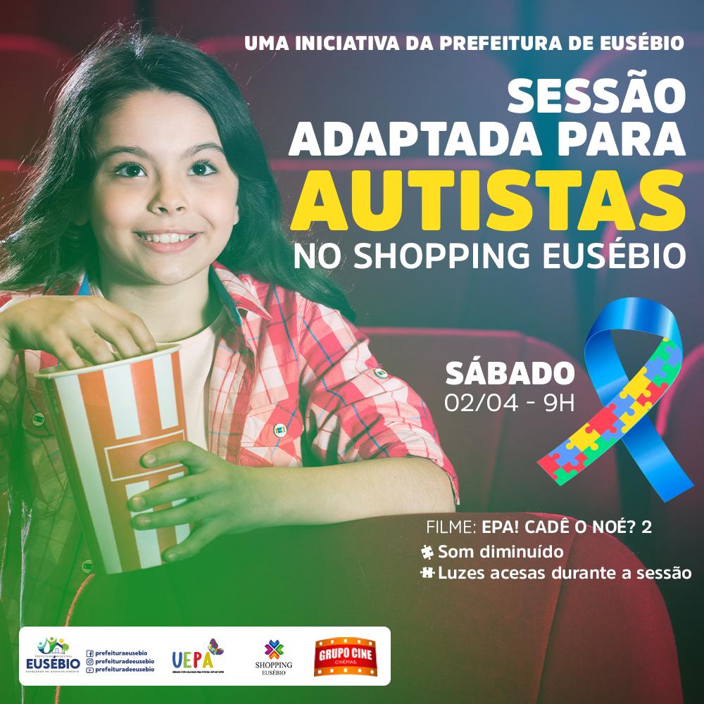 Prefeitura de Eusébio retoma neste sábado o projeto Sessão de Cinema Adaptada para Autistas