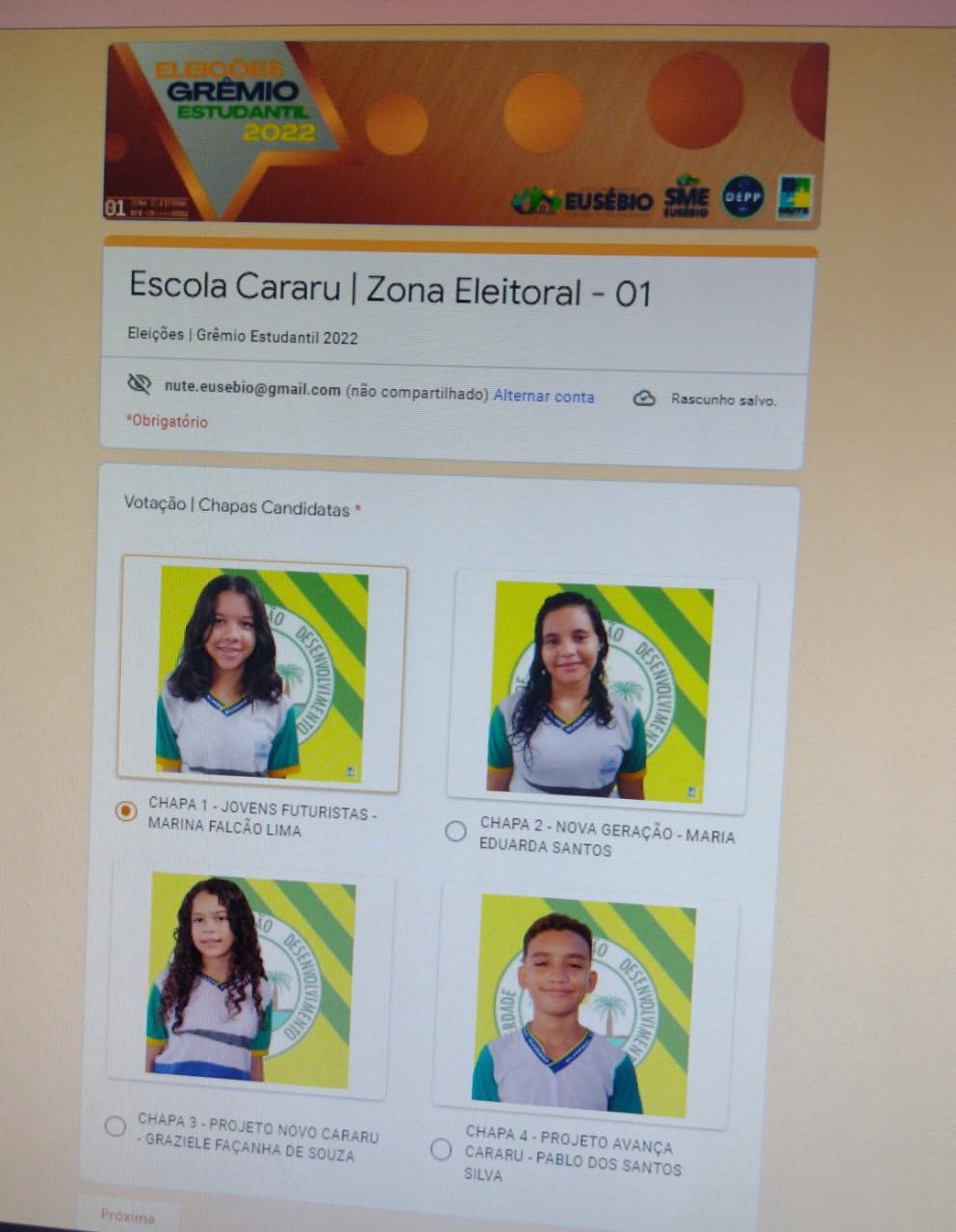 Secretaria de Educação de Eusébio realiza eleições para os Grêmios Estudantis nesta semana