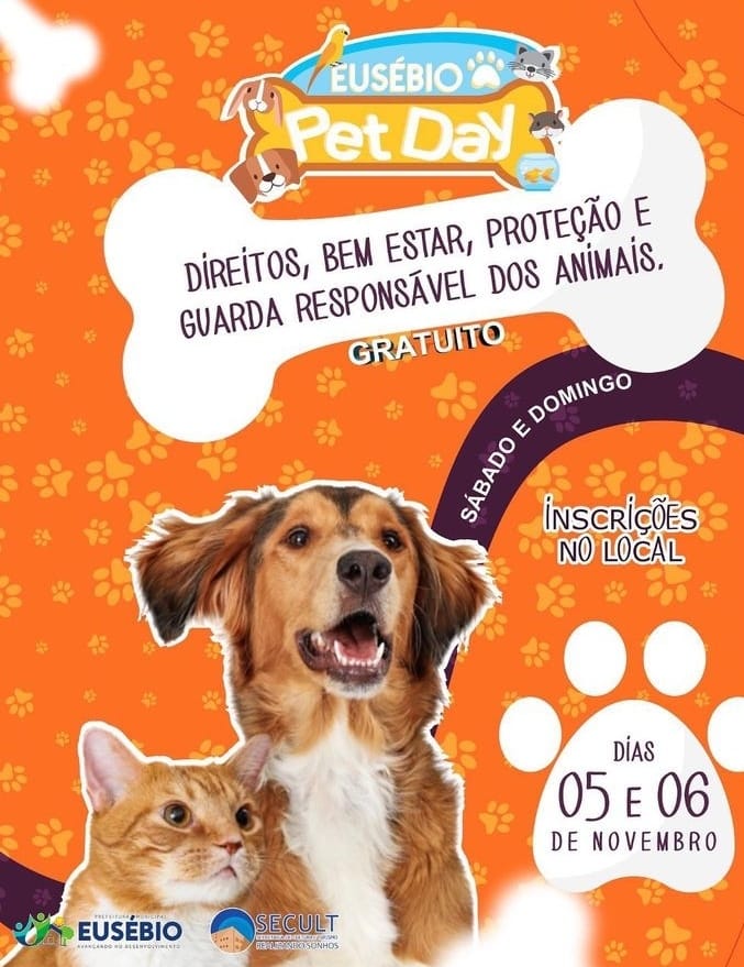 Eusébio Pet Day será realizado nos dias 05 e 06 de novembro
