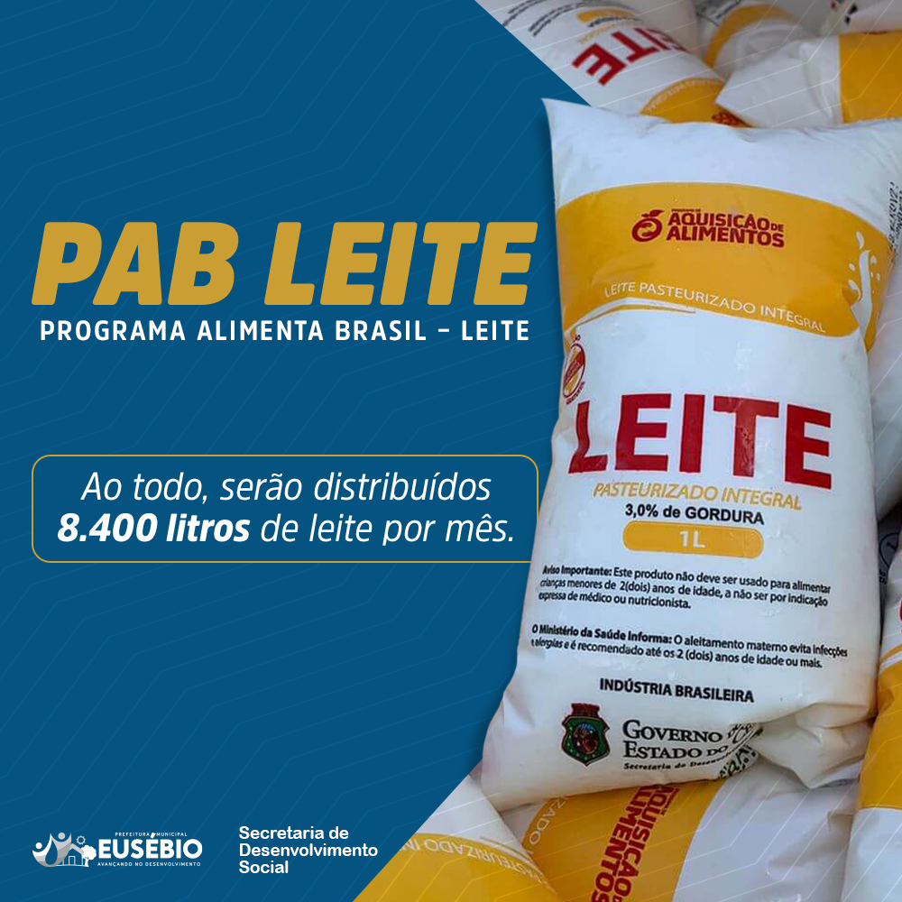 Prefeitura de Eusébio inicia distribuição de leite para famílias cadastradas no CRAS