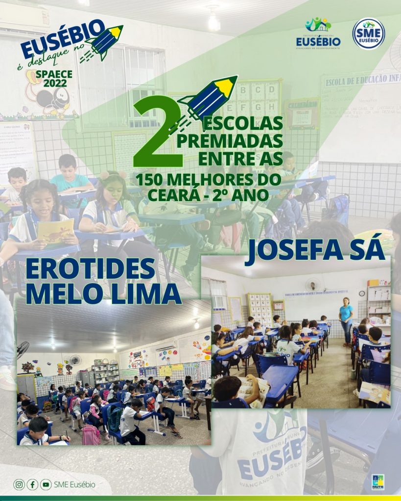 Escolas Erotildes Melo e Josefa Sá são premiadas na avaliação do Spaece
