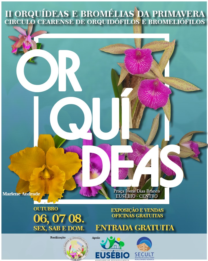 Eusébio recebe II edição da exposição “Orquídeas e Bromélias da Primavera”