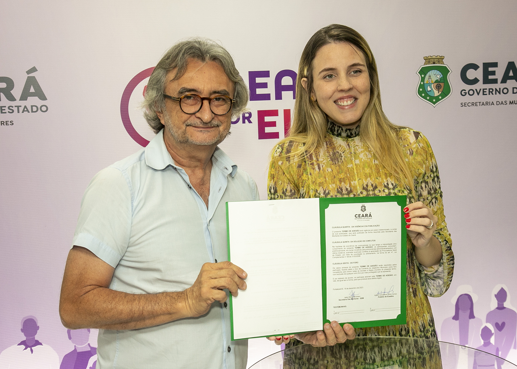 Eusébio firma compromisso para instalar Casa da Mulher Municipal