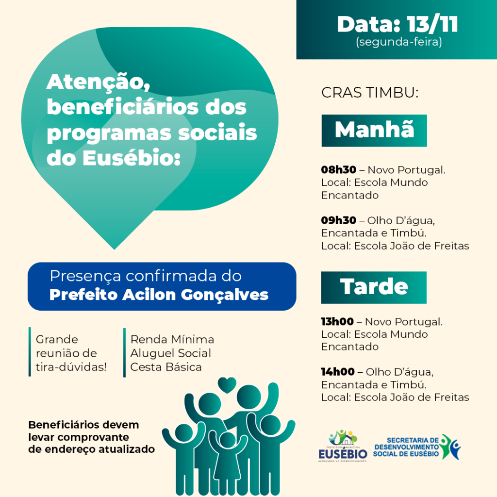 Prefeitura de Eusébio realiza reuniões sobre programas sociais do município