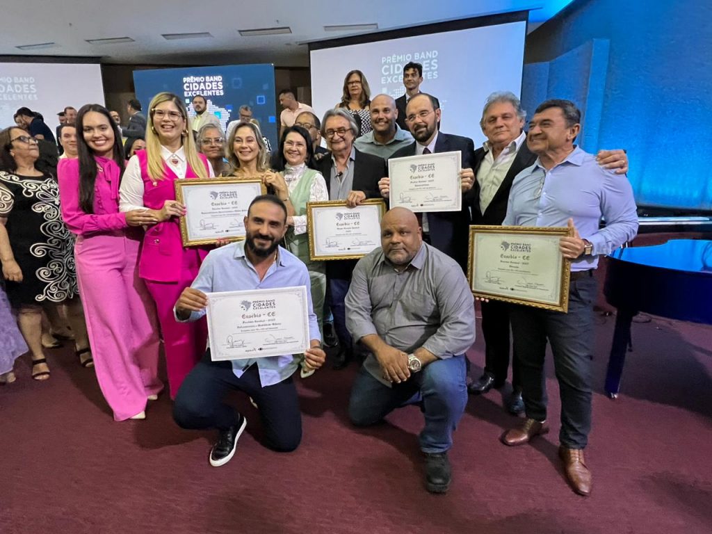 Eusébio recebe prêmio Band Cidades Excelentes como melhor município do Ceará na categoria de 30 mil a 100 mil habitantes
