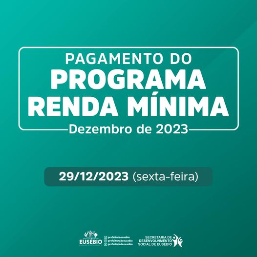 Prefeitura de Eusébio realiza pagamento do Renda Mínima nesta sexta-feira, 29