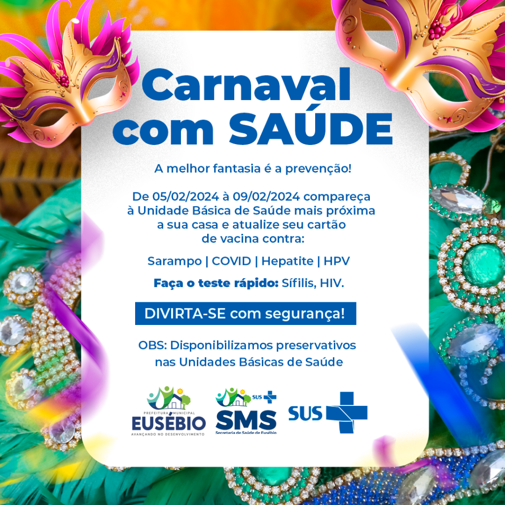 SMS reforça ações de saúde no período que antecede o Carnaval